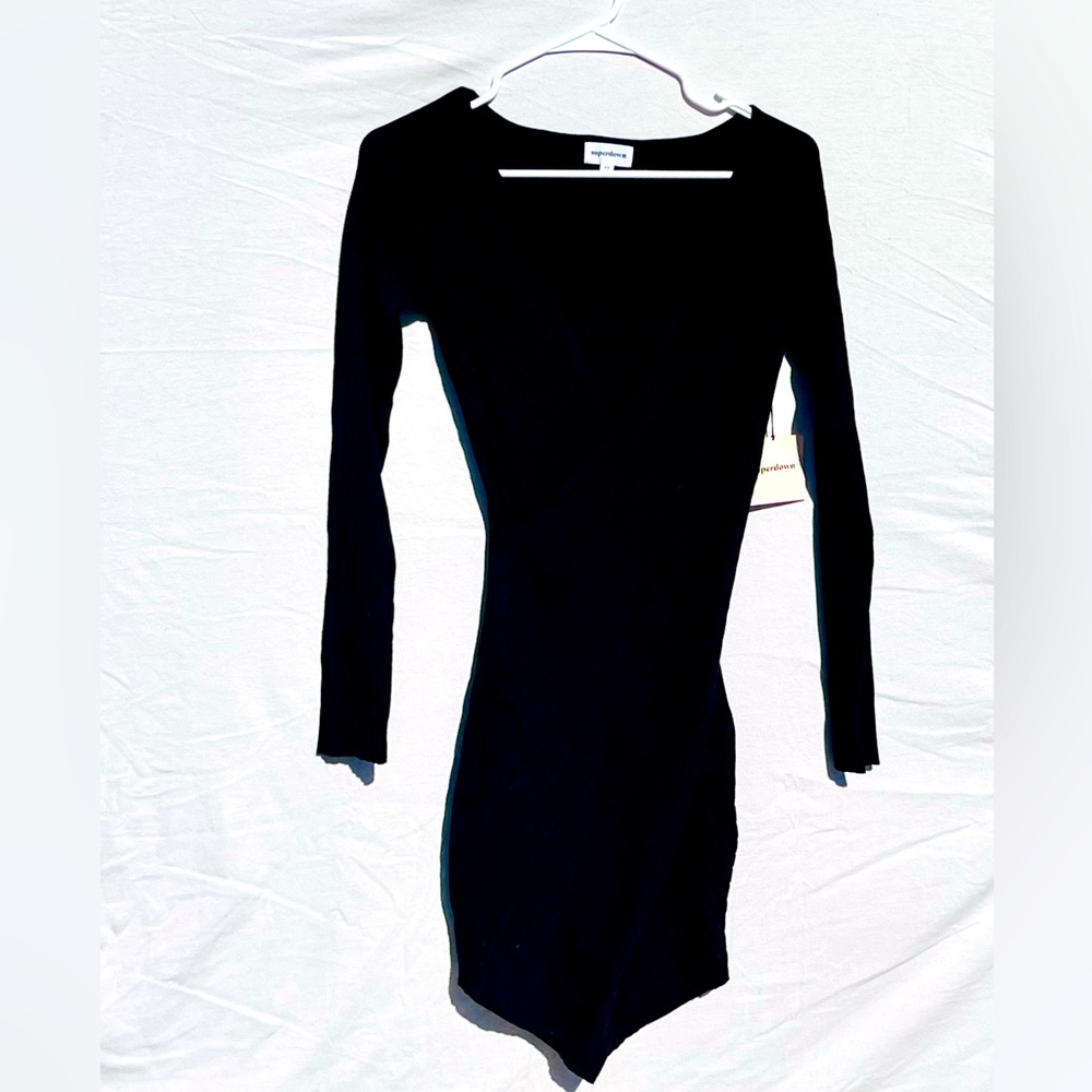 Superdown little black sweaterdress Women’s XS